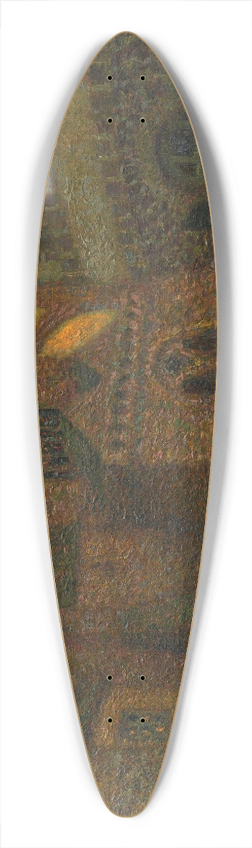 Henri Le Sidaner - Lglise, Trguier 39.3 inch art pintail longboard deck