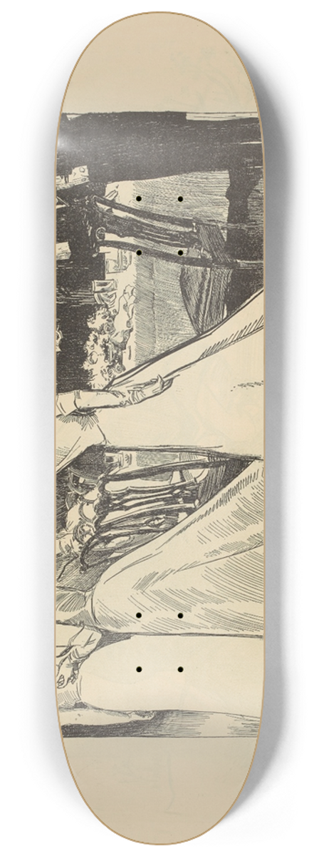 Charles Dana Gibson - A senseless after-dinner custom 8.25 inch art skate deck