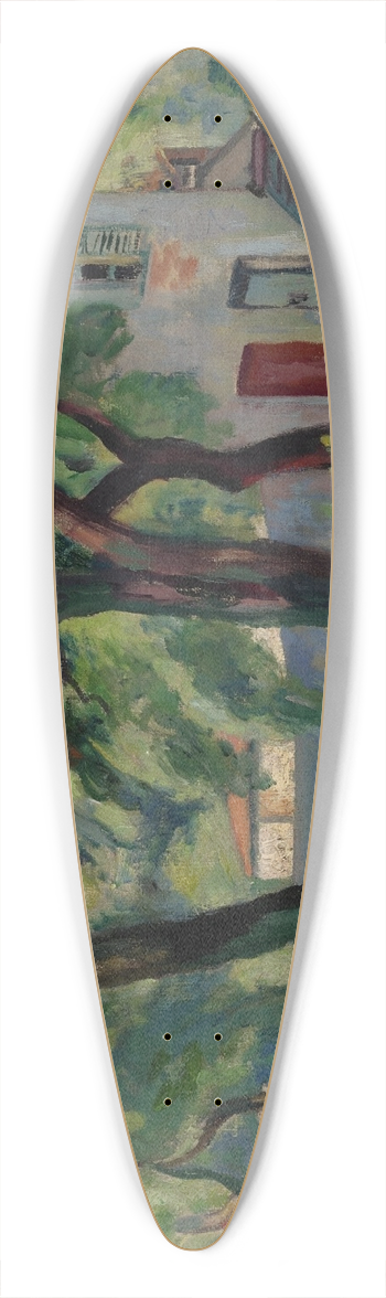 Henri Manguin - La Maison dans la fort, Saint-Tropez 39.3 inch art pintail longboard deck