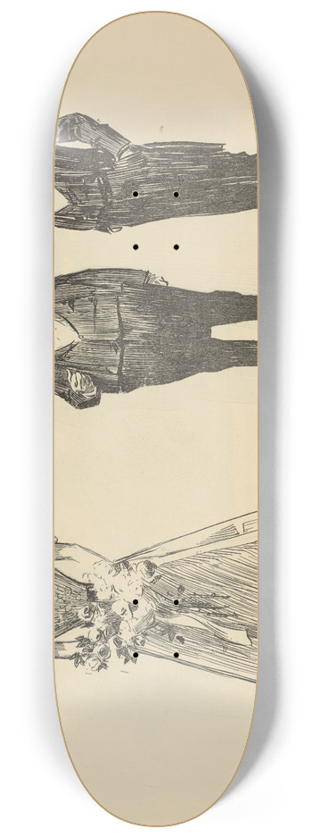 Charles Dana Gibson - A special exhibit 8.25 inch art skate deck