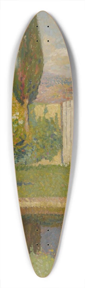 Henri Martin - Bassin ouest du Parc de Marquayrol avec vue sur latelier dHenri Martin 39.3 inch art pintail longboard deck