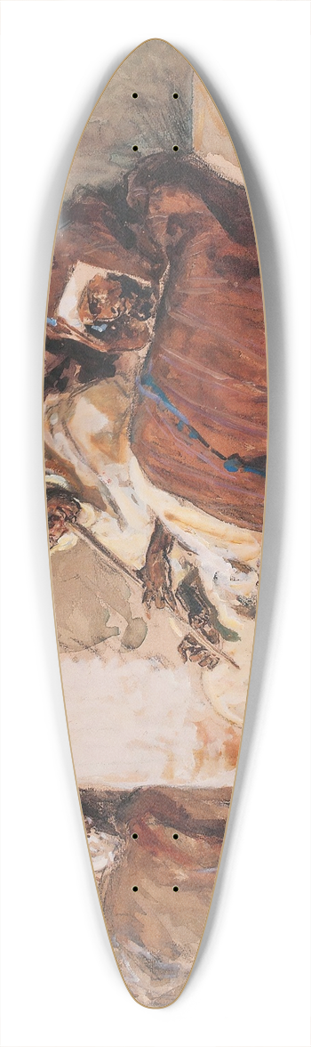 Henri milien Rousseau - Smokers Resting 39.3 inch art pintail longboard deck