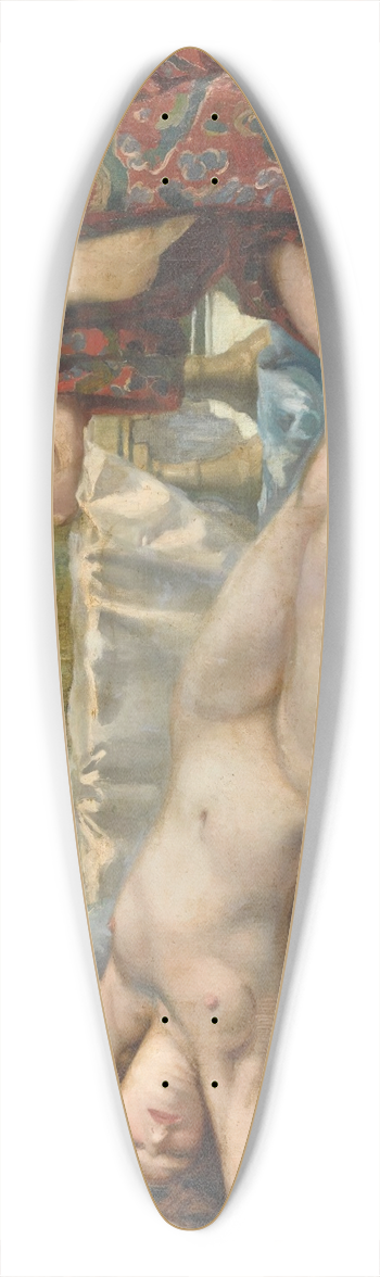 Henri Montassier - Repos Au Bord Du Lac 39.3 inch art pintail longboard deck