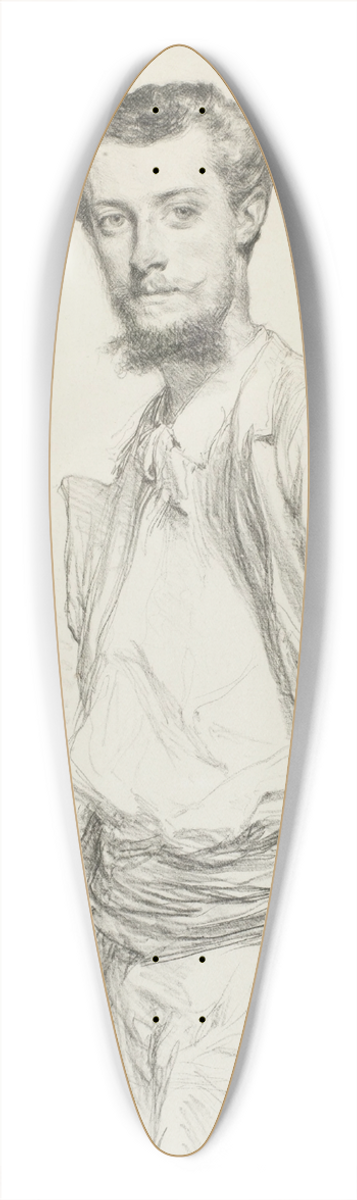 Henri Regnault - Portrait dEdouard-Thophile Blanchard 39.3 inch art pintail longboard deck