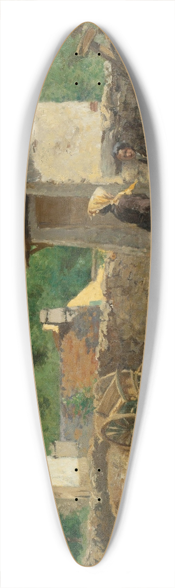 Henri Stanislas Rouart - A Gdres (Basses Pyrnnes) 39.3 inch art pintail longboard deck