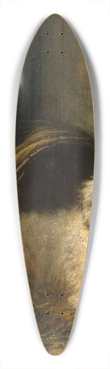 Henritte Ronner-Knip - A Puppy in a Barrel 39.3 inch art pintail longboard deck