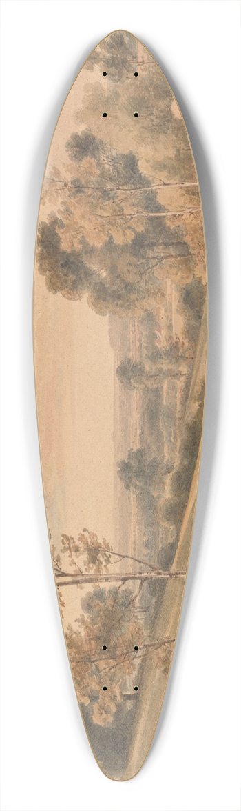 Henry Edridge - Little Bushey, Hertfordshire 39.3 inch art pintail longboard deck