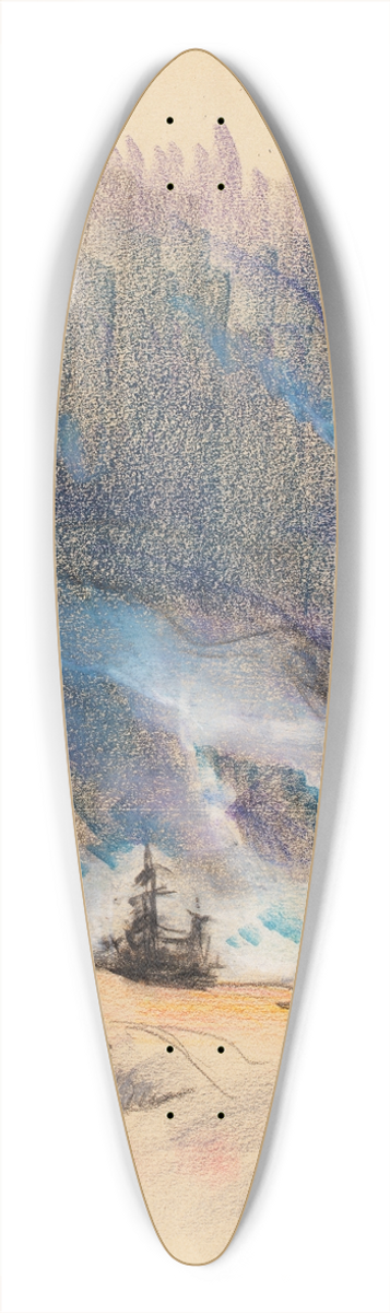 Henry Ericsson - Landscape, Kringsund 39.3 inch art pintail longboard deck