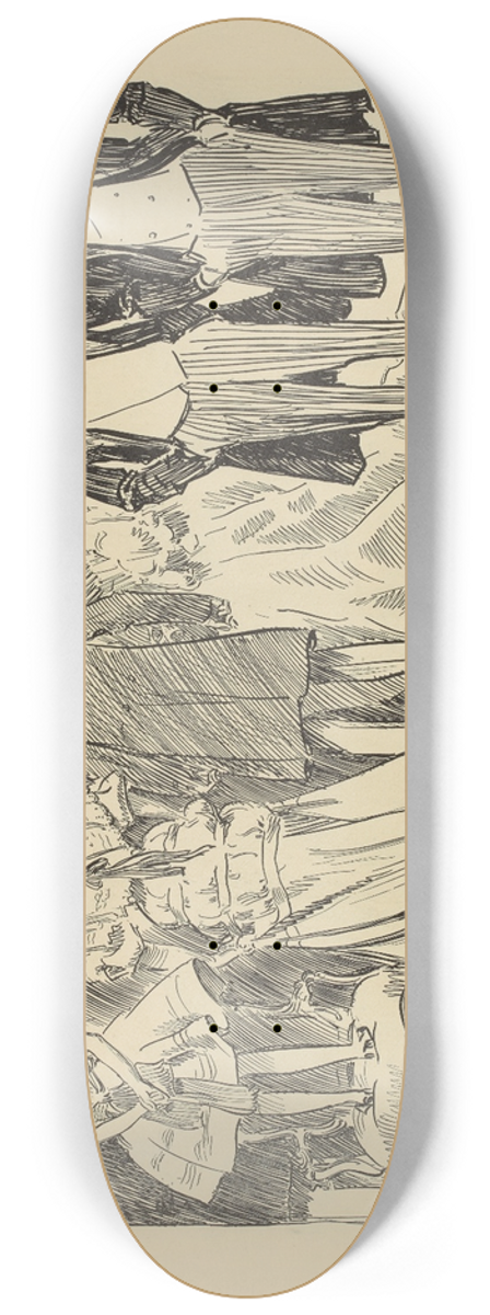 Charles Dana Gibson - Did you kiss the bride 8.25 inch art skate deck