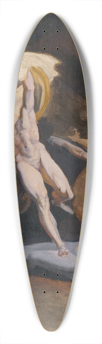 Henry Fuseli - Perseus Starting from the Cave of the Gorgons 39.3 inch art pintail longboard deck