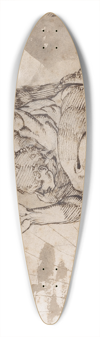 Henry Fuseli - Prometheus 39.3 inch art pintail longboard deck