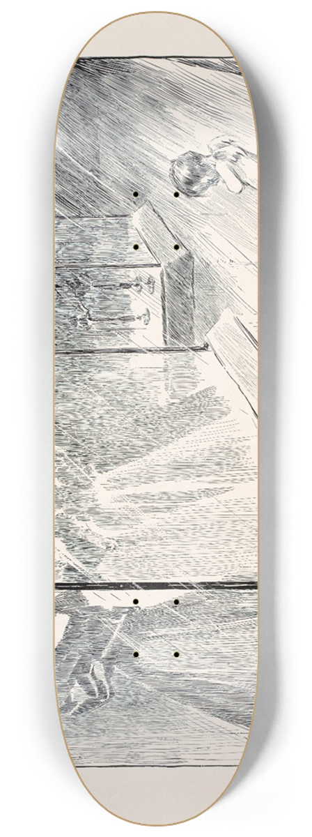 Charles Dana Gibson - Fooled again 8.25 inch art skate deck