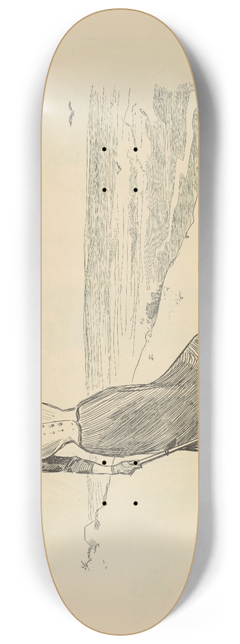 Charles Dana Gibson - Fore! 8.25 inch art skate deck