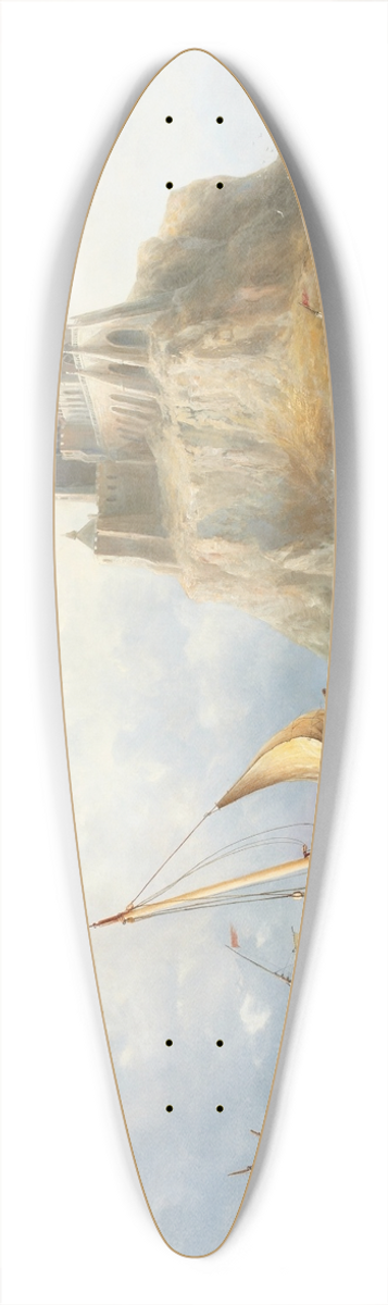Henry King Taylor - St. Michaels Mount, Cornwall 39.3 inch art pintail longboard deck