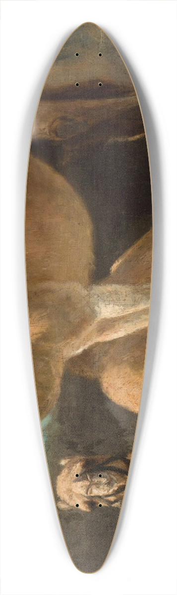 Henryk Rodakowski - Two Camels 39.3 inch art pintail longboard deck