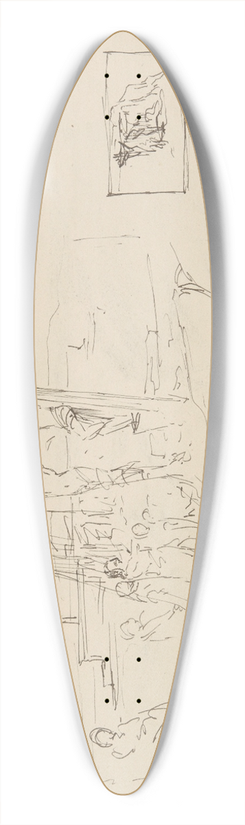 Henryk Siemiradzki - szkice do kompozycji Golgota 39.3 inch art pintail longboard deck