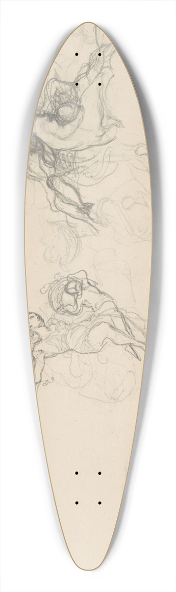 Henryk Siemiradzki - szkice postaci do plafonw Jutrzenka i Wiosna do paacu J. Neczajewa-Malcewa w Petersburgu 39.3 inch art pintail longboard deck