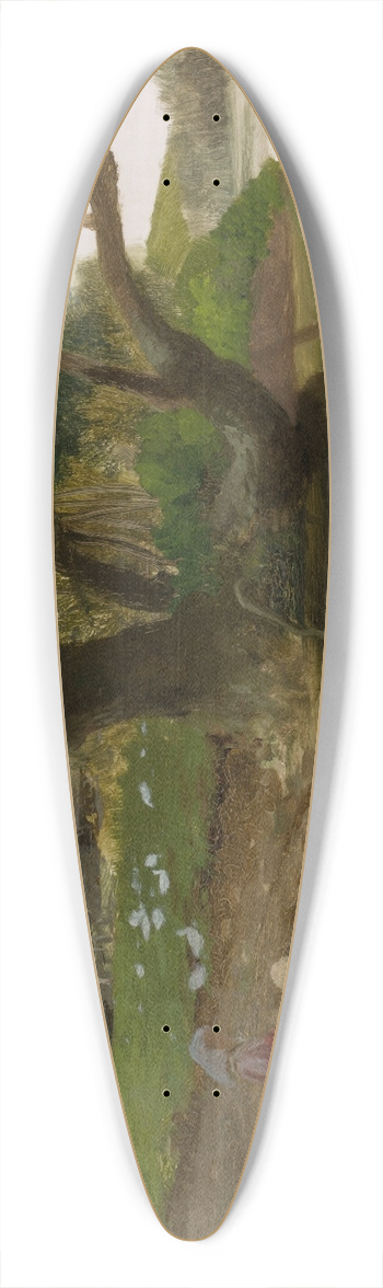 Henryk Siemiradzki - View of the wisocz River 39.3 inch art pintail longboard deck