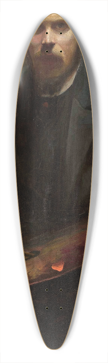 Henryk Szczygliski - Self-portrait 39.3 inch art pintail longboard deck