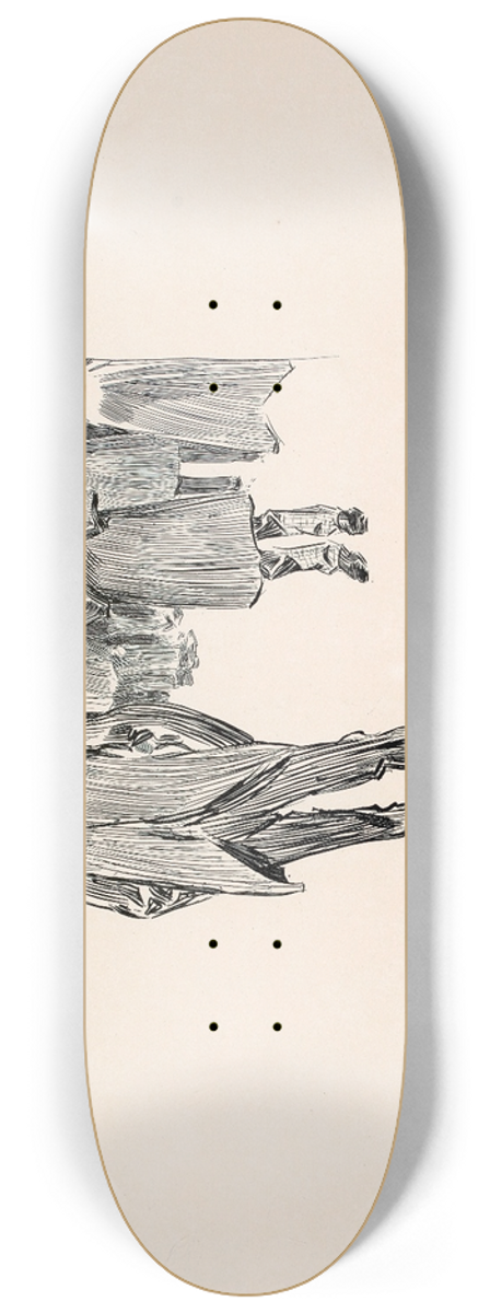 Charles Dana Gibson - He had one picture in the salon 8.25 inch art skate deck