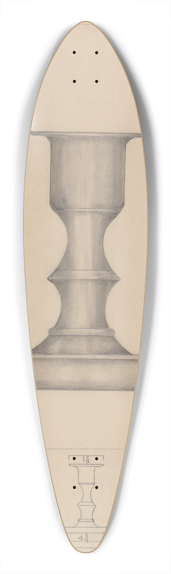 Henry Meyers - Candlestick 39.3 inch art pintail longboard deck