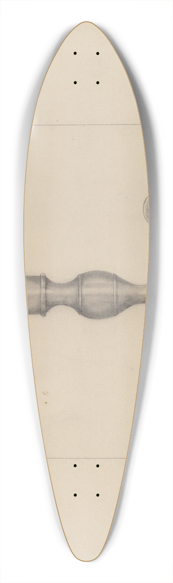 Henry Meyers - Candlestick 39.3 inch art pintail longboard deck