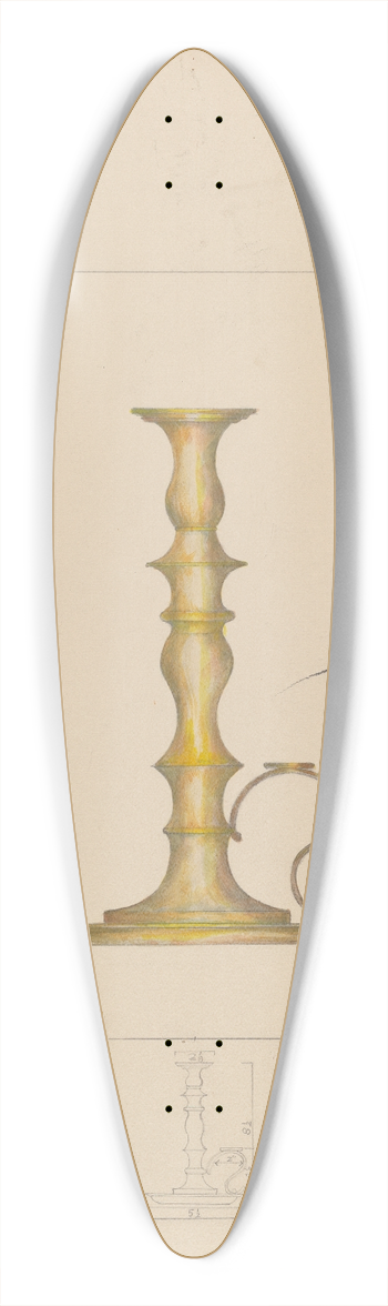 Henry Meyers - Candlestick 39.3 inch art pintail longboard deck