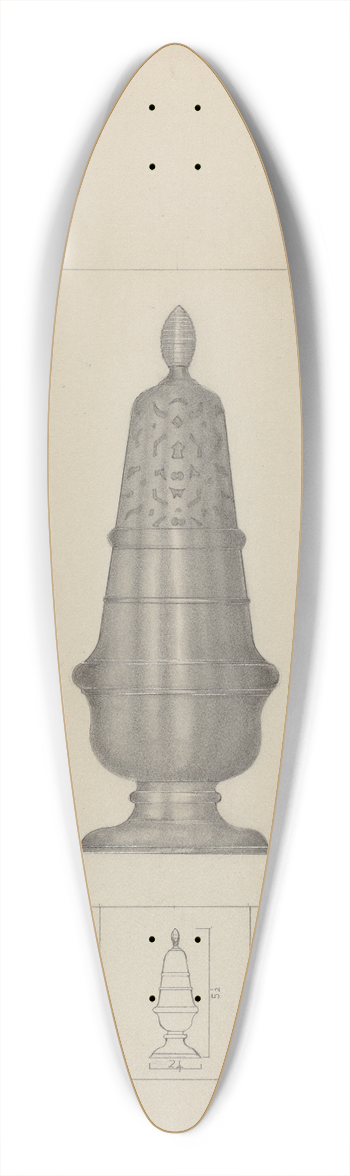 Henry Meyers - Salt Shaker 39.3 inch art pintail longboard deck