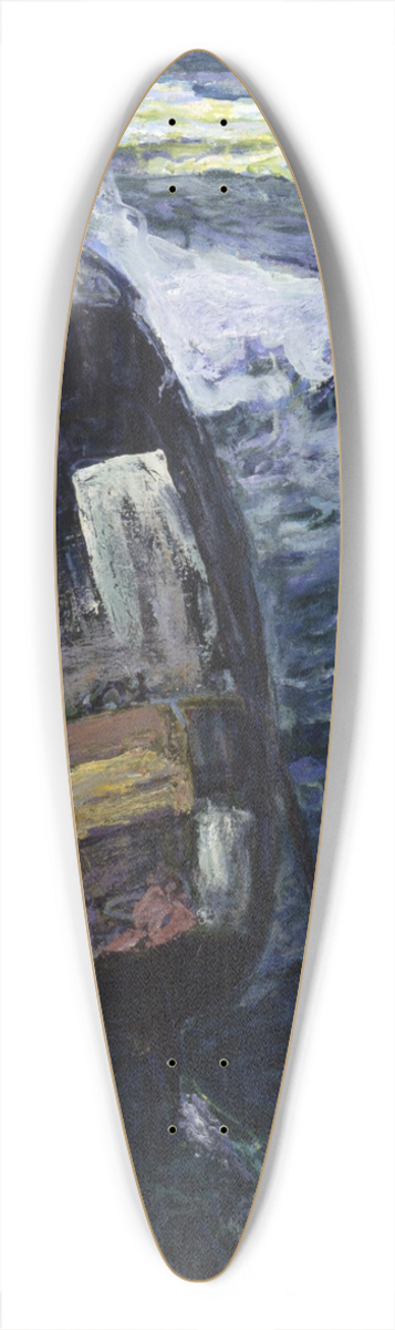 Henry Ossawa Tanner - Fishermen At Sea 39.3 inch art pintail longboard deck