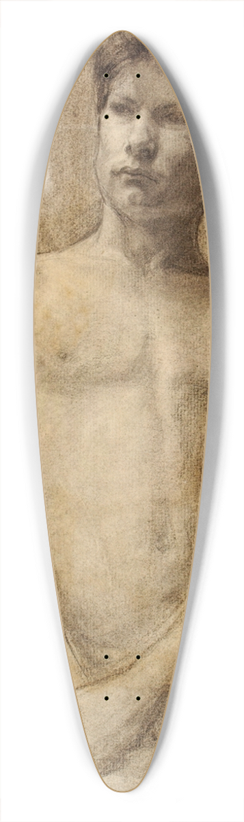 Henry Ossawa Tanner - Study of a Young Man 39.3 inch art pintail longboard deck