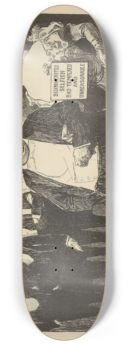 Charles Dana Gibson - His only child 8.25 inch art skate deck