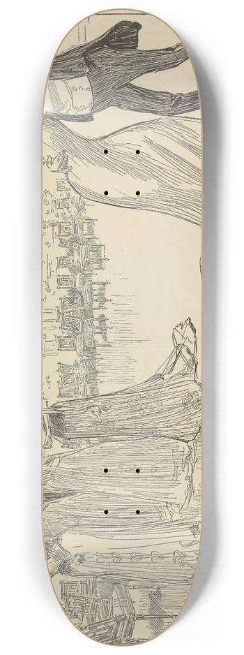 Charles Dana Gibson - His revenge 8.25 inch art skate deck