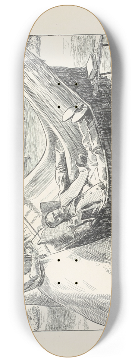 Charles Dana Gibson - Honeymooning 8.25 inch art skate deck