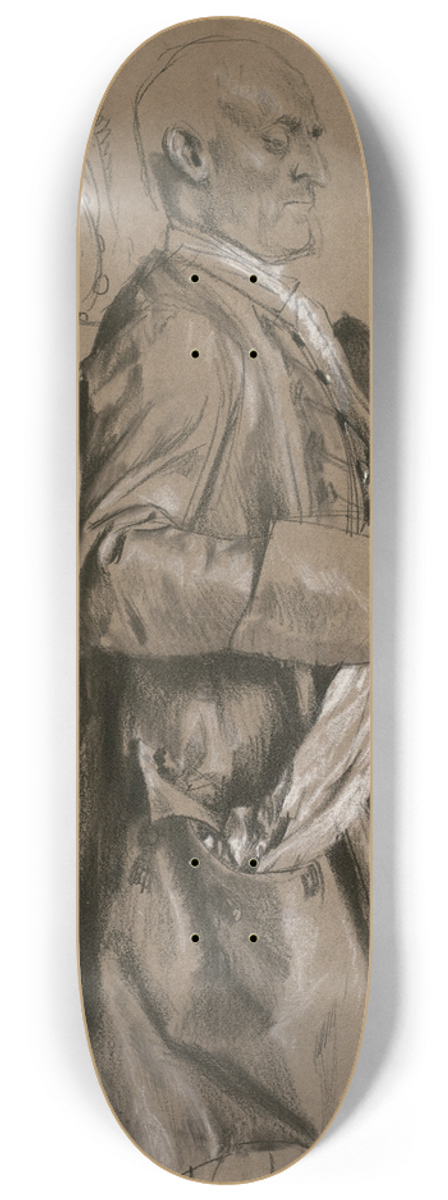Adolph von Menzel - Studie fr Fltenkonzert Friedrichs II. in Sanssouci 8.25 inch art skate deck