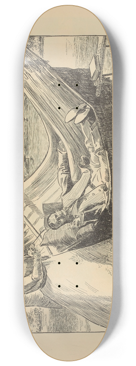 Charles Dana Gibson - Honeymooning 8.25 inch art skate deck