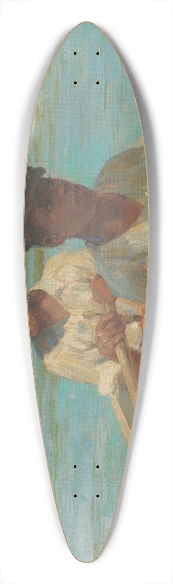 Henry Scott Tuke - Black River Boatmen, Jamaica 39.3 inch art pintail longboard deck