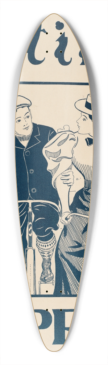 Henry Summer Watson - Outing April 39.3 inch art pintail longboard deck