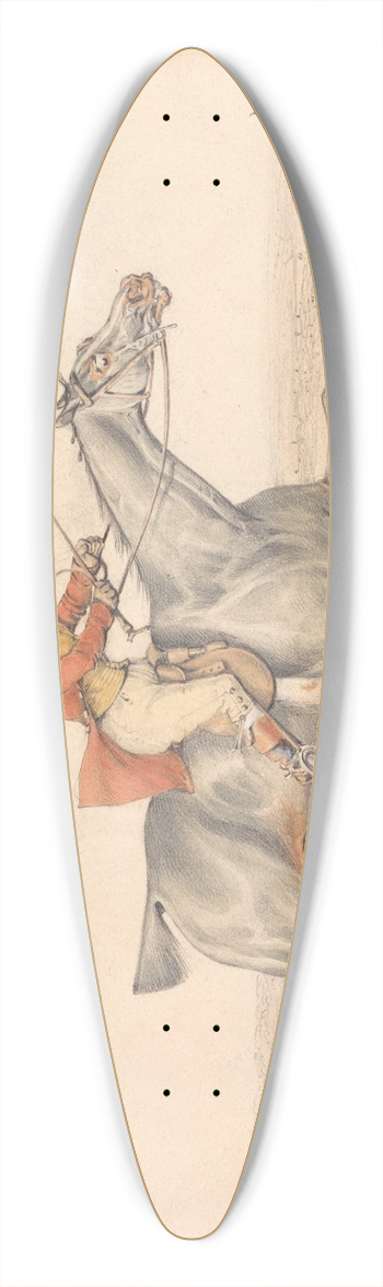 Henry Thomas Alken - By  hell get to the Earth 39.3 inch art pintail longboard deck