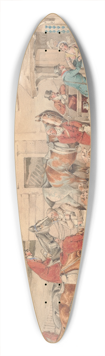 Henry Thomas Alken - Foxhunting; The Refreshment 39.3 inch art pintail longboard deck