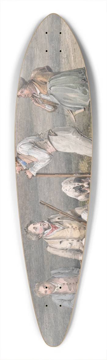 Henry Thomas Alken - Grouse Shooting; The Wrong Sort 39.3 inch art pintail longboard deck