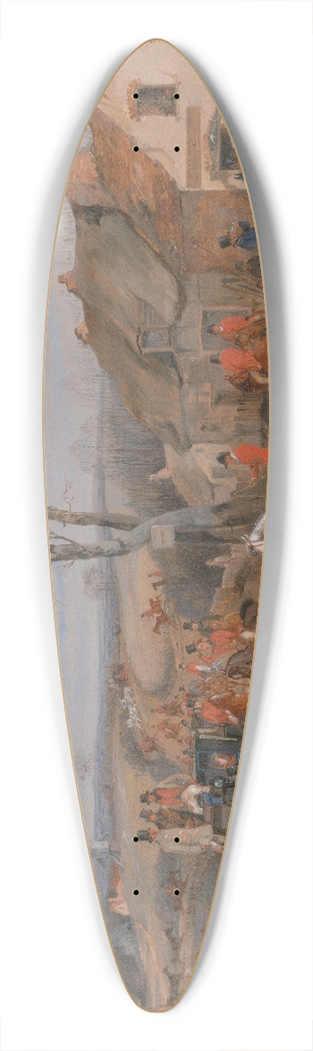Henry Thomas Alken - Hunting Scene: The Meet 39.3 inch art pintail longboard deck