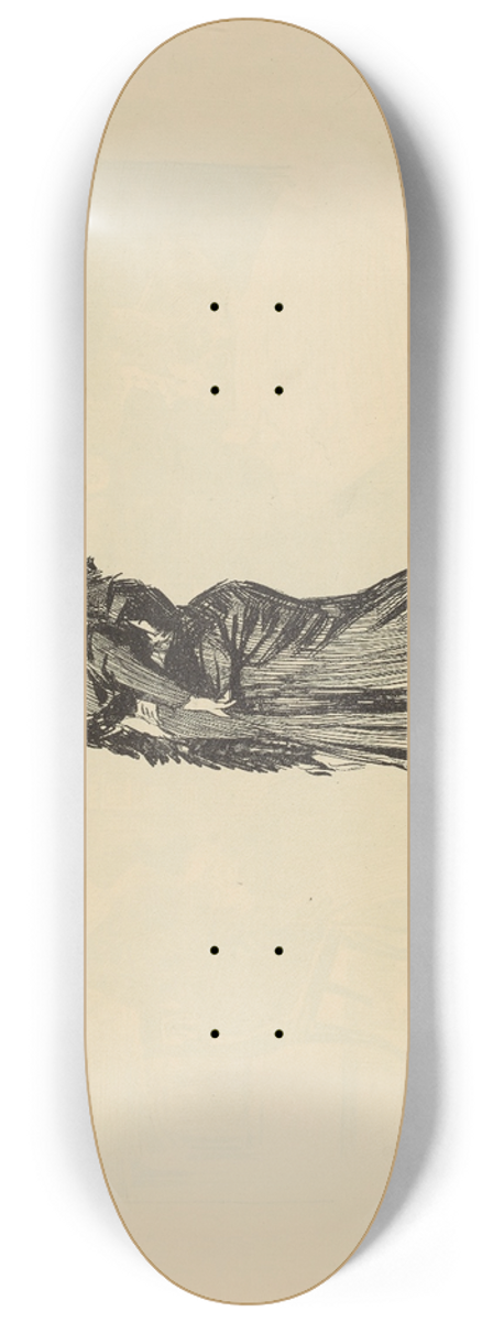 Charles Dana Gibson - In Paris 8.25 inch art skate deck