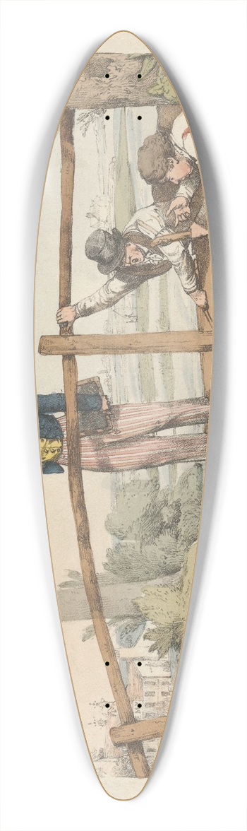 Henry Thomas Alken - The School-Boy 39.3 inch art pintail longboard deck
