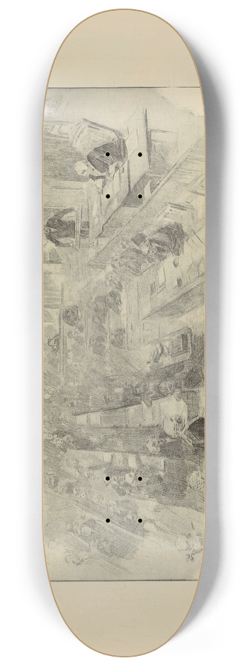 Charles Dana Gibson - In the Lord Chief Justices Court 8.25 inch art skate deck