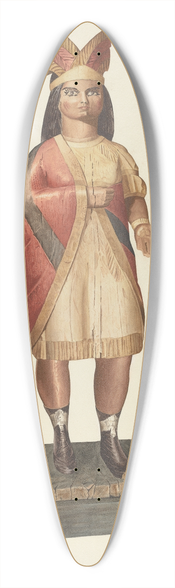 Henry Tomaszewski - Cigar Store Indian 39.3 inch art pintail longboard deck
