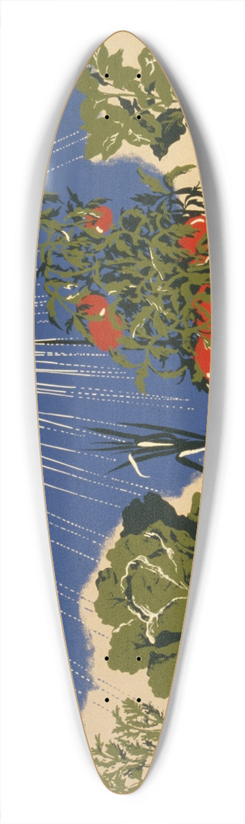 Herbert Bayer - Grow it yourself Plan a farm garden now. 39.3 inch art pintail longboard deck