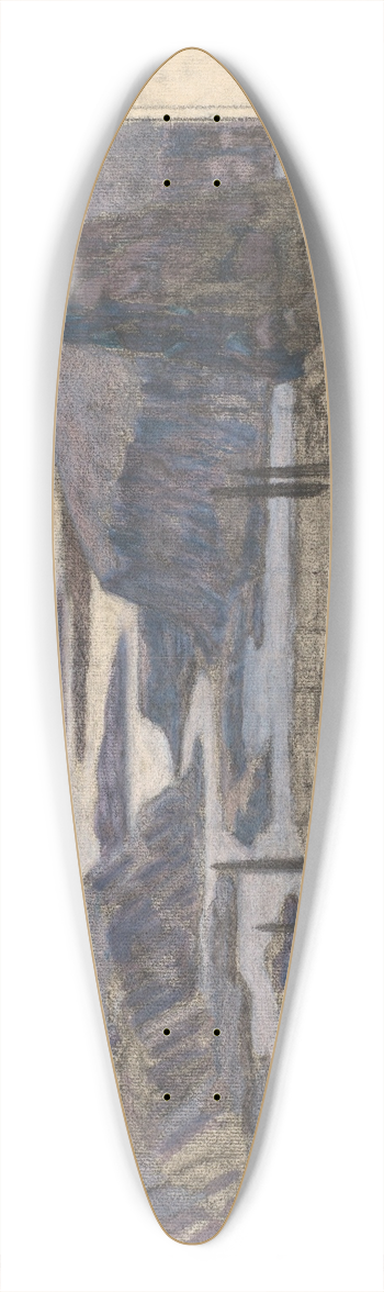 Herbert Crowley - A Landscape 39.3 inch art pintail longboard deck