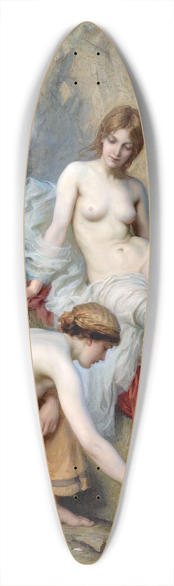 Herbert James Draper - By Summer Seas 39.3 inch art pintail longboard deck