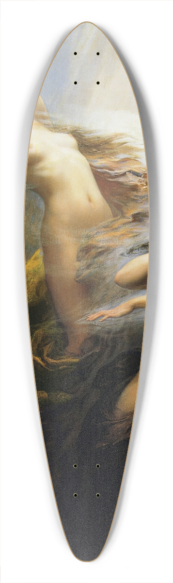 Herbert James Draper - The Mists Of The Mountains 39.3 inch art pintail longboard deck