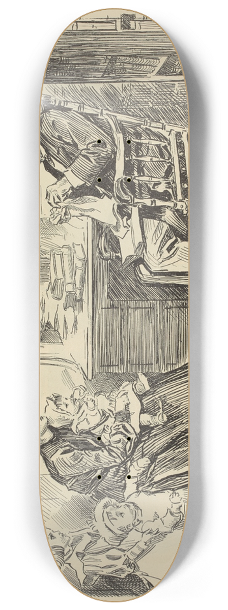 Charles Dana Gibson - Legal advice 8.25 inch art skate deck